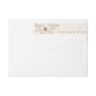 Skinny Wrap Return Address Labels | Zazzle