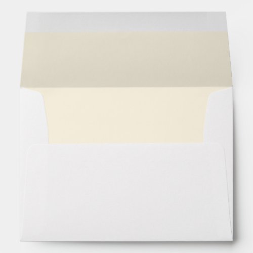 Simple Ivory Lined Return Address Envelope