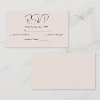 simple japanese cherry blossom rsvp card