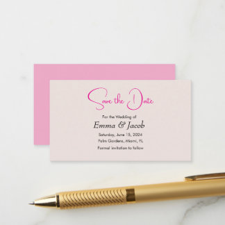 simple japanese cherry blossom save the date card