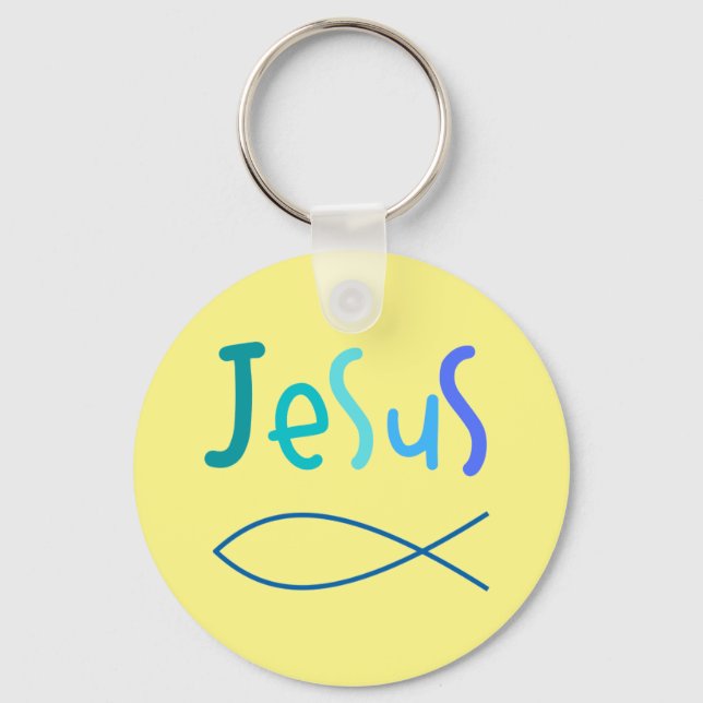Simple, Jesus  Keychain (Front)