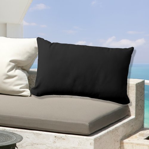 Simple Jet Black Solid Color pillow