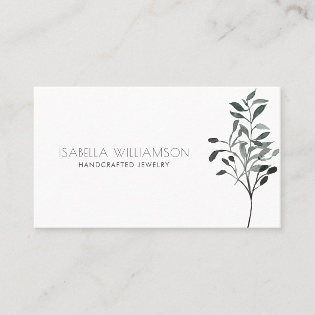 Simple Jewelry Designer Business Card (Front)