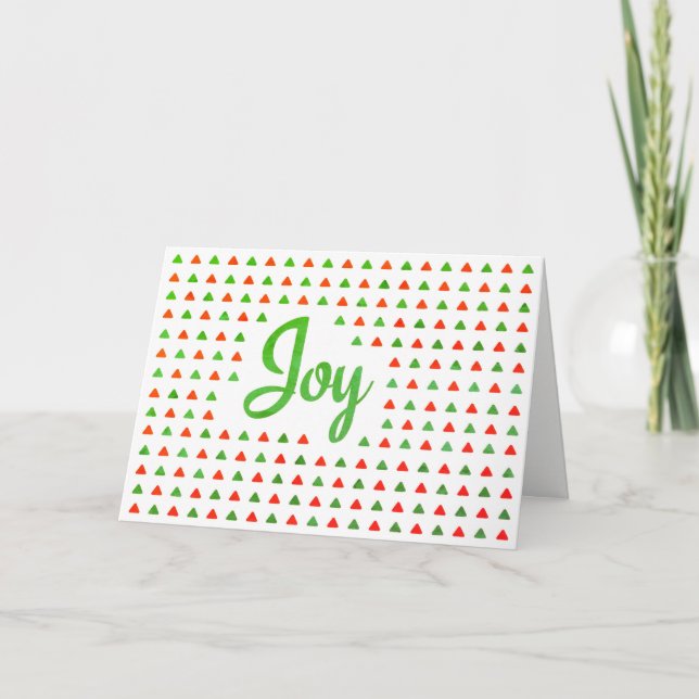 Simple JOY Christmas Card (Front)