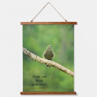 Simple Joys Wood Topped Wall Tapestry