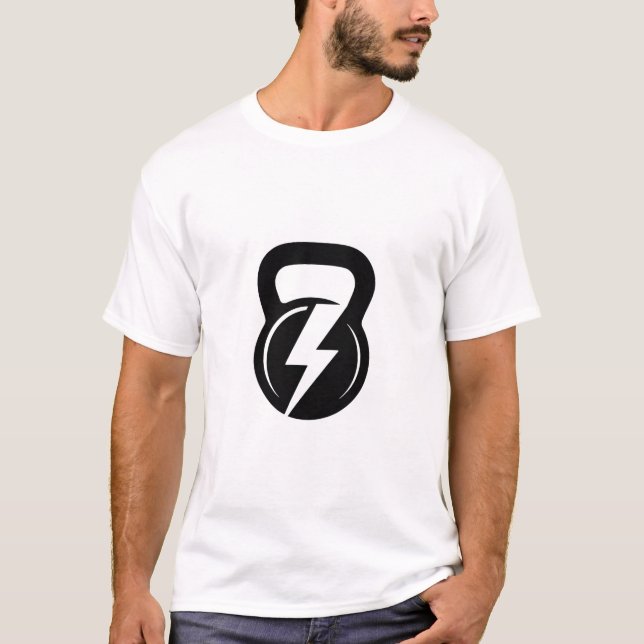 Simple Kettlebell Fitness Symbol Shirt (Front)