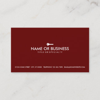 simple key business card