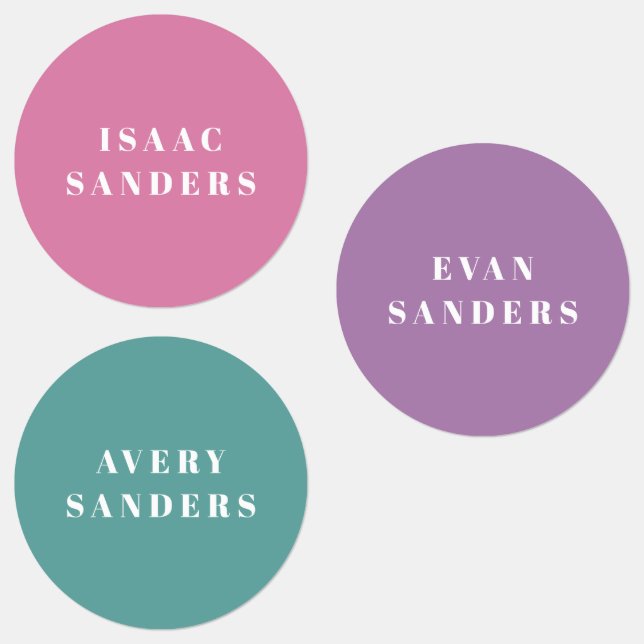 Simple Kids Back to School Waterproof Name Labels (Group)