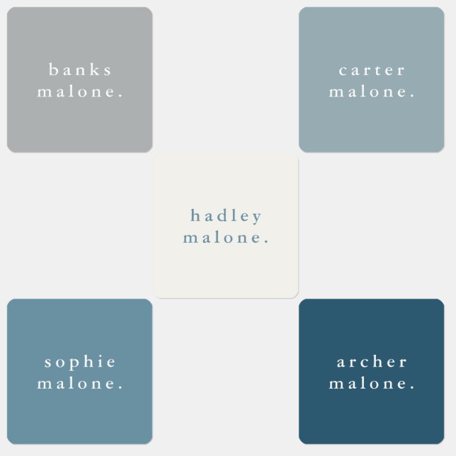 Simple Kids Name Waterproof Clothing Labels (Group)