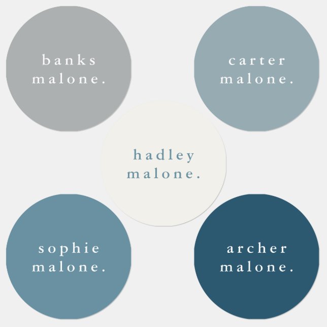 Simple Kids Name Waterproof Clothing Labels (Group)