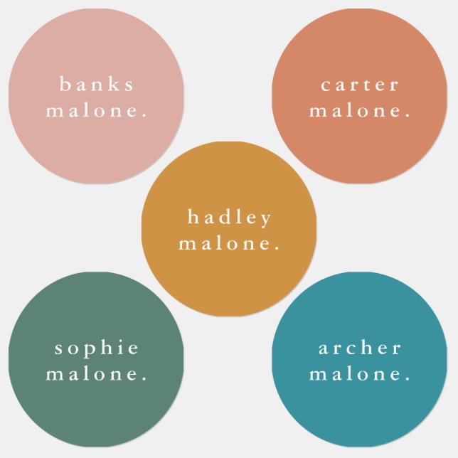 Simple Kids Name Waterproof Clothing Labels (Group)