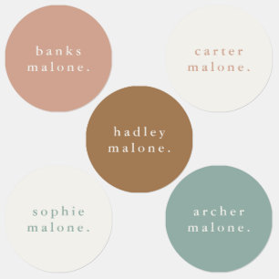 Simple Kids Name Waterproof Clothing Labels