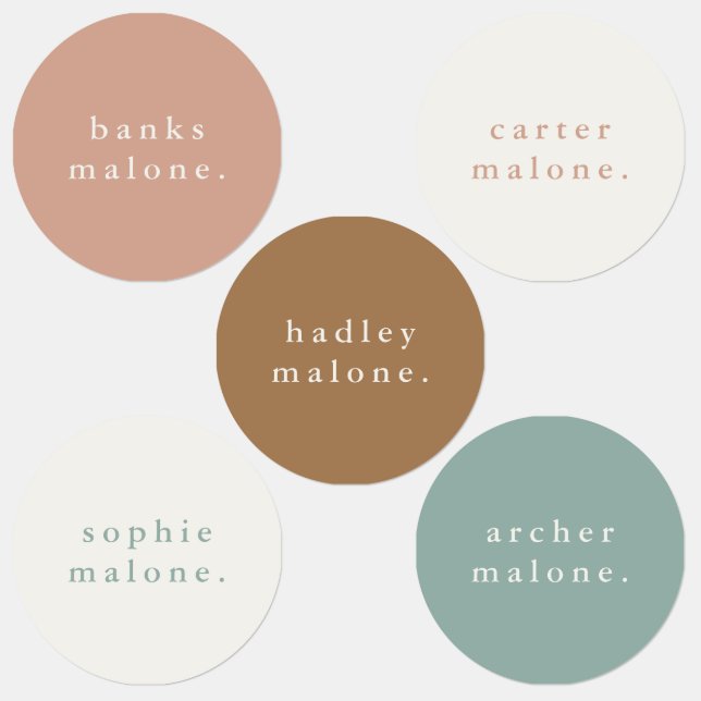 Simple Kids Name Waterproof Clothing Labels (Group)