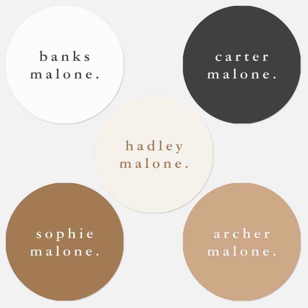 Simple Kids Name Waterproof Clothing Labels Zazzle