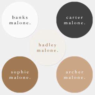 Simple Kids Name Waterproof Clothing Labels