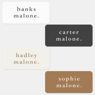 Simple Kids Name Waterproof Clothing Labels