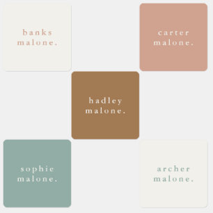 Simple Kids Name Waterproof Clothing Labels