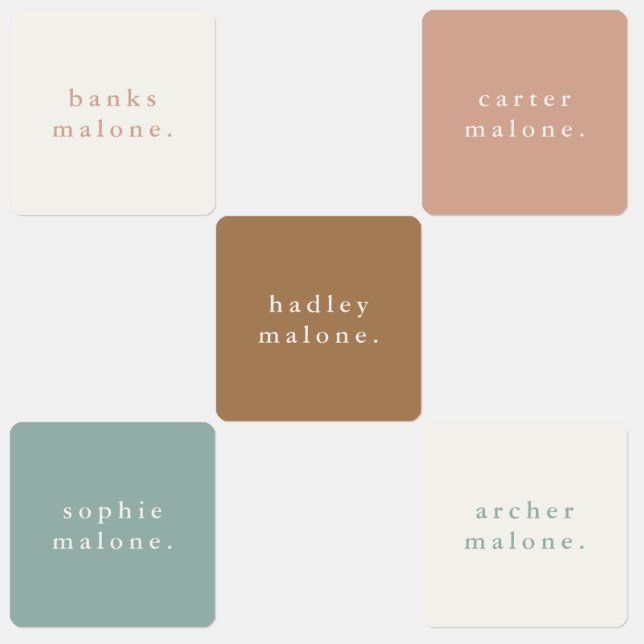 Simple Kids Name Waterproof Clothing Labels (Group)