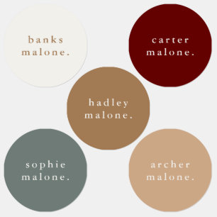 Simple Kids Name Waterproof Clothing Labels