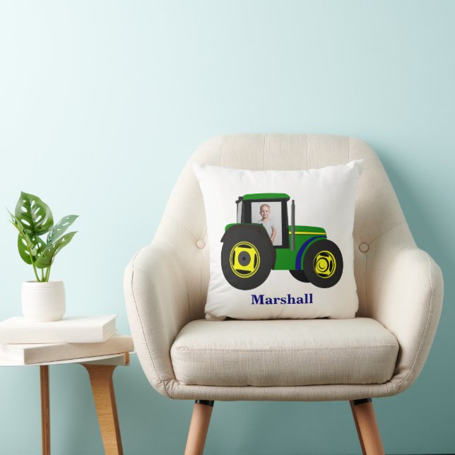 Simple KIds tractor photo  Throw Pillow (Chair)