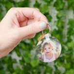 Simple Kids Two Photos Keepsake Keychain<br><div class="desc">Easily diy and customize with your own images this Simple Kids Two Photos Keepsake keychain. Add any customized photo format: vertical portrait,  horizontal landscape,  squared shaped. Create your own unique keepsake photo gift for family,  kids,  grandparents,  friends. Design your own keychain,  with this customize picture template. No minimum order.</div>