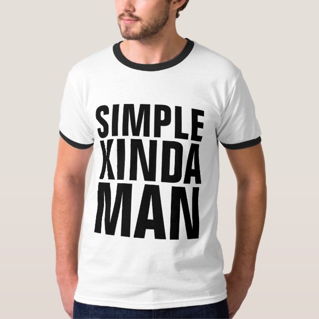 SIMPLE KINDA MAN Vintage Men's T-Shirts (Front)