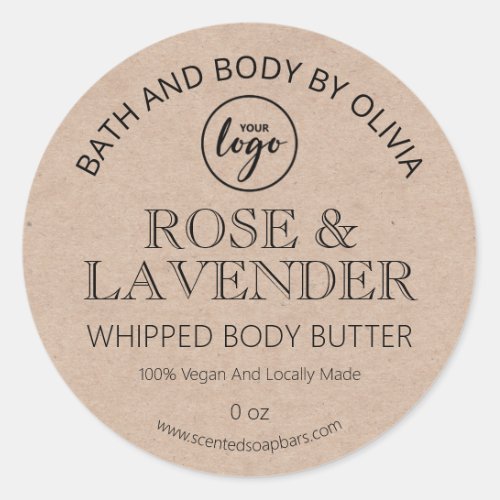 Simple Kraft Body Butter Labels