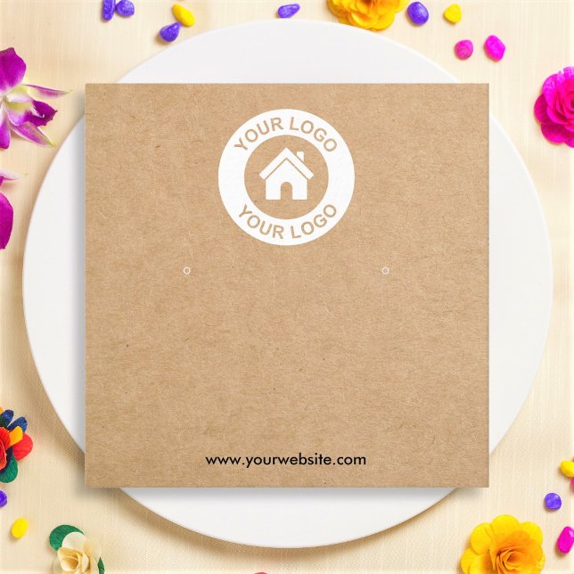 Simple Kraft Paper Earring Jewelry Display Card (Creator Uploaded)