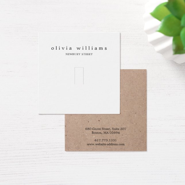 Simple Kraft Paper Ring Jewelry Display Card (Desk)