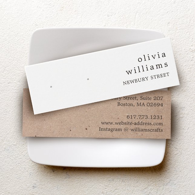 Simple Kraft Paper Stud Earring Display Card (Creator Uploaded)