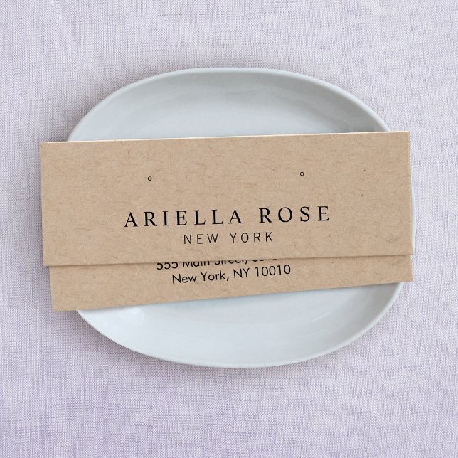 Simple Kraft Stud Earring Jewelry Display Card (Creator Uploaded)