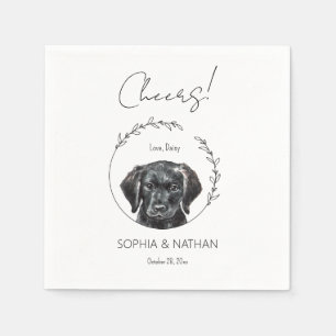 Simple Labrador Retriever Puppy Wedding Cocktail  Napkins