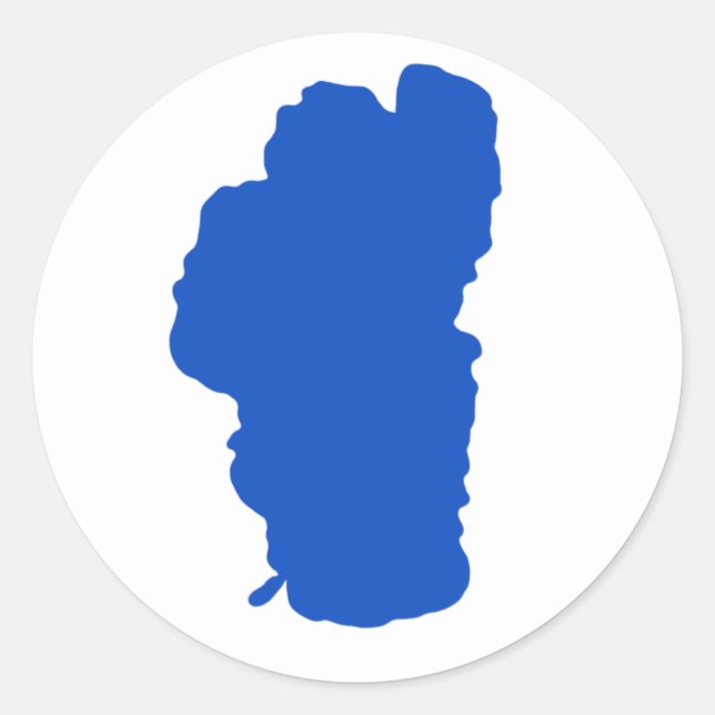 Simple Lake Tahoe Sticker, round Classic Round Sticker (Front)