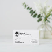 Simple Landscaping  Lawn Care Design Tree Roots Business Card (Standing Front)