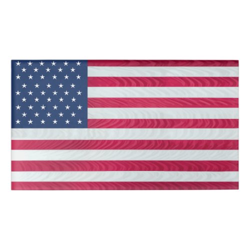 Simple Large American Patriotic Name Tags