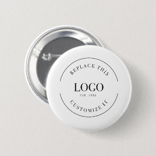 Simple Large business logo minimalist Custom Button