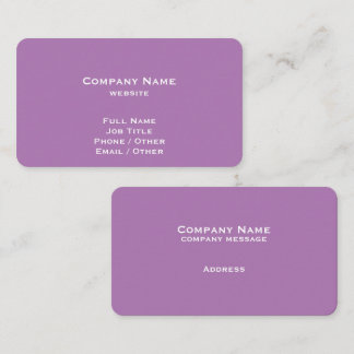 Simple Lavender Business Card