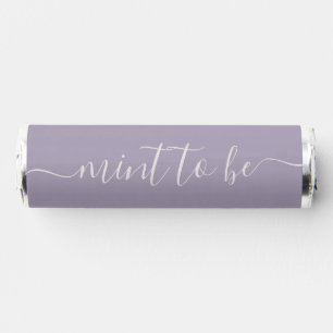 Simple Lavender "Mint to Be" Mint Favor Label