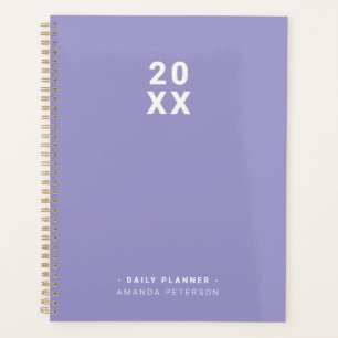 Simple Lavender Personalized Daily Planner