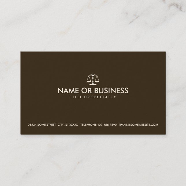 simple law business card (Front)