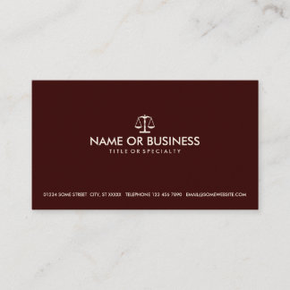 simple law business card