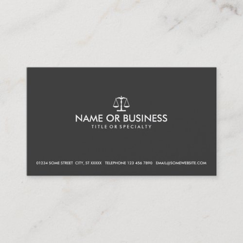 simple law business card templates