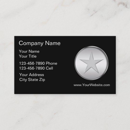 Simple Law Enforcement Business Card