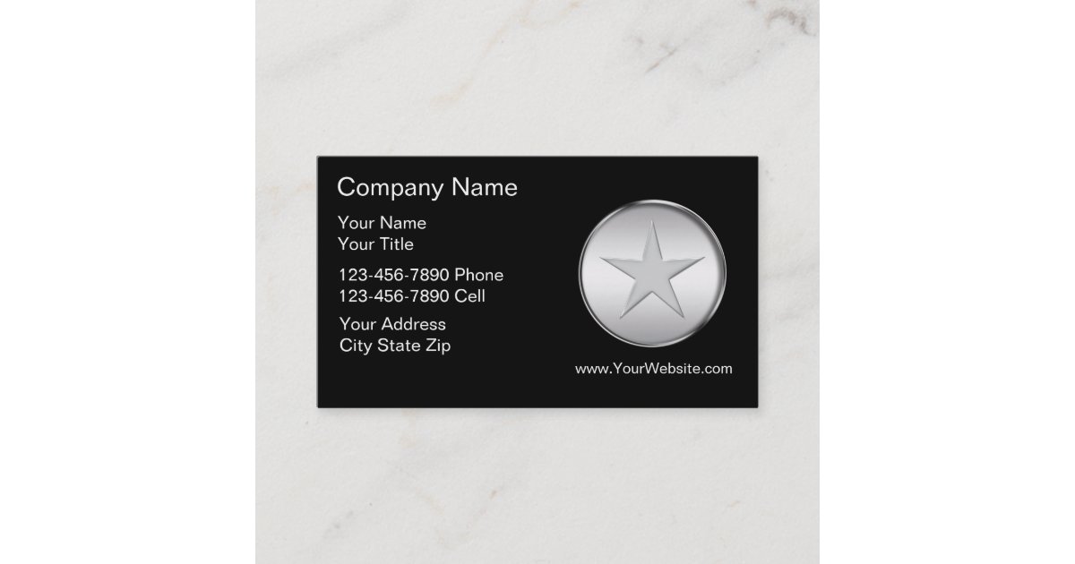 Simple Law Enforcement Business Card