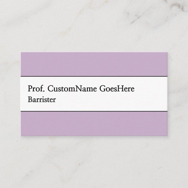 Simple, Law Professional Business Card (Front)