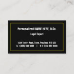 [ Thumbnail: Simple Law Professional Business Card ]
