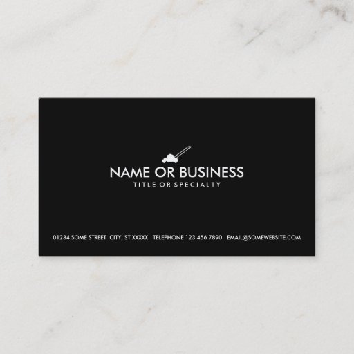 Customizable simple lawn mower business card template