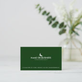 simple lawn mowing business card (Standing Front)