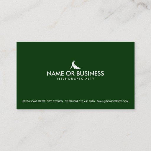 Customizable simple lawn mowing business card templates
