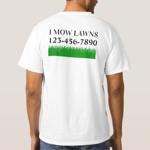 Simple Lawn Mowing Uniform Work Shirts